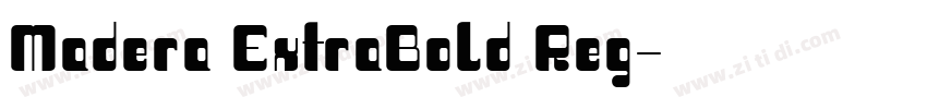 Madera ExtraBold Reg字体转换